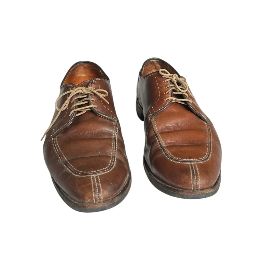 Allen Edmonds Clark Street Leather Slit Toe Lace up Mens Dress Shoe Size 12